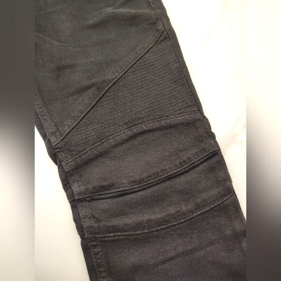 Hudson Blunder V2 Skinny Biker Moto Motorcycle Jeans Pants Black Denim Sz 29 - Picture 11 of 16